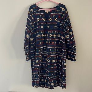 Pink Chicken long sleeve dress